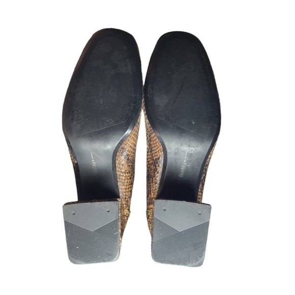 Bershka Python Chunky Heel Ankle Boots Size 36 EU 6 US - Picture 7 of 14